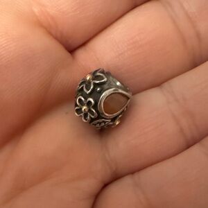 Pandora Silver and Gold Floral Charm